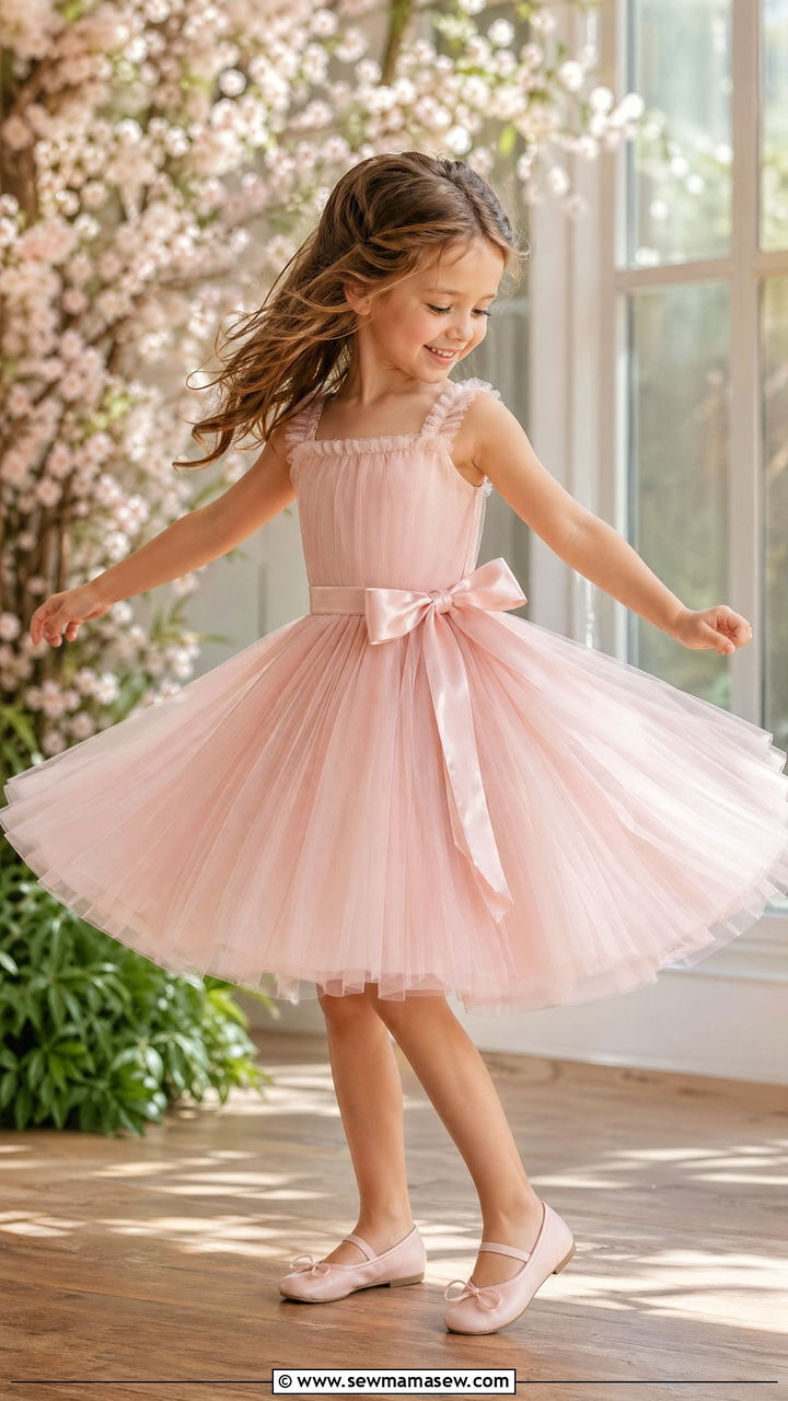 Tutu Dress and Ballet Flats Outfit - 35 Spring outfits for kids
