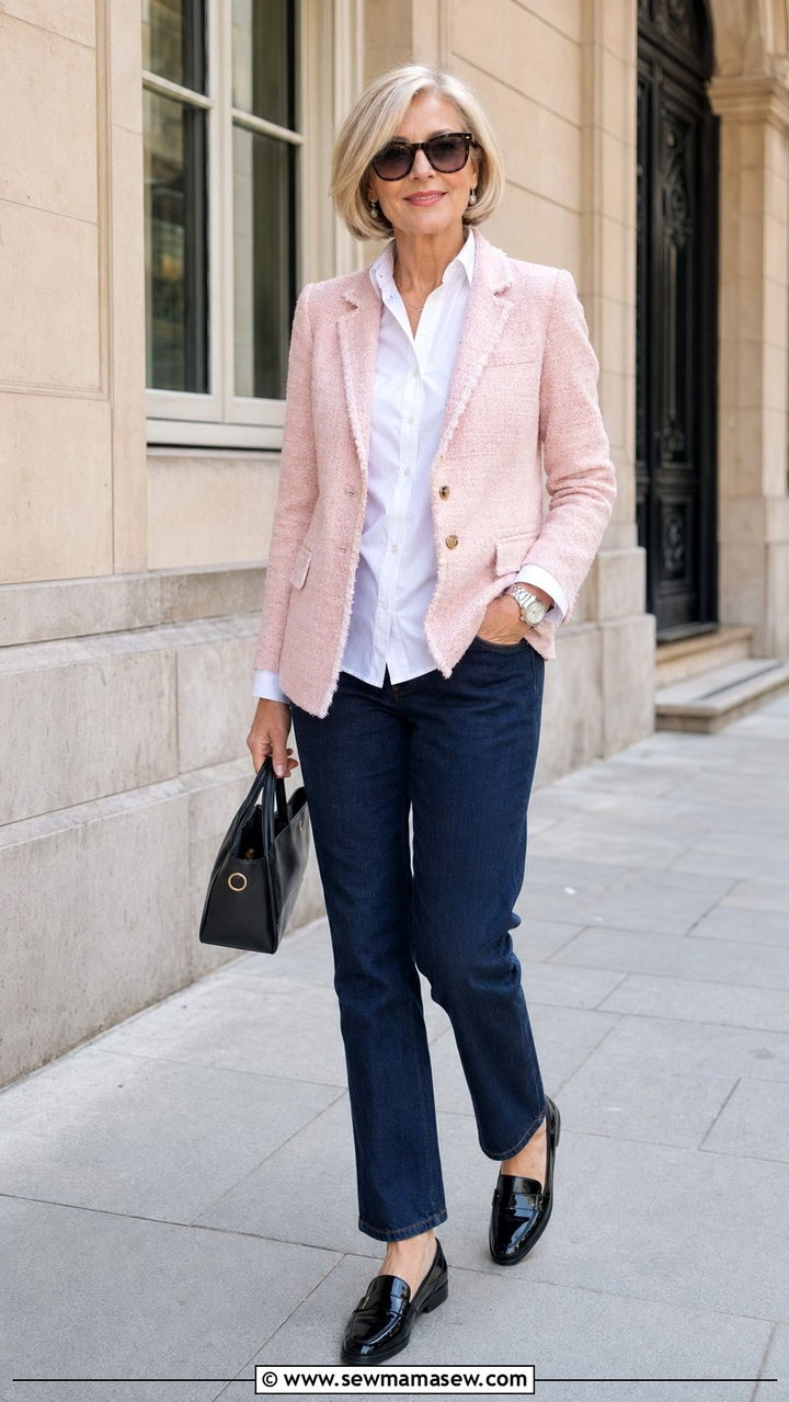 Tweed Blazer Women Over 60 - 30 Best jackets for women over 60