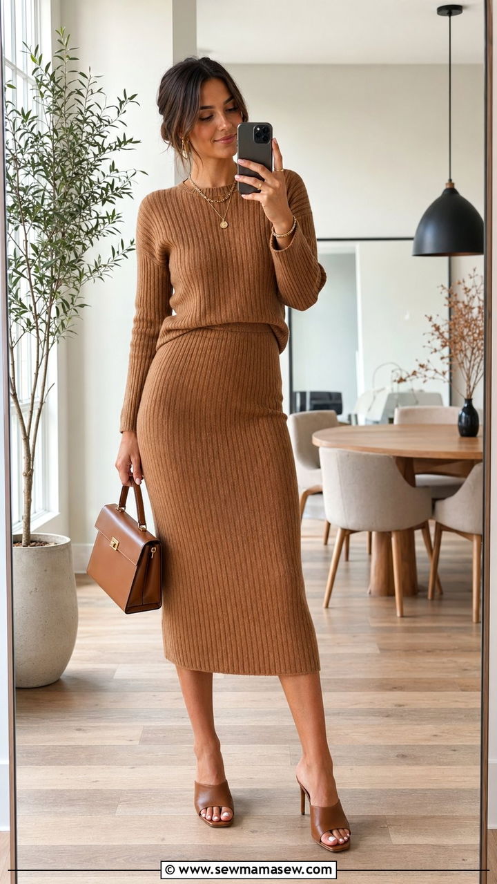 Two Piece Knit Set Wedding Guest Outfit - 30 wedding guest outfits aesthetic
