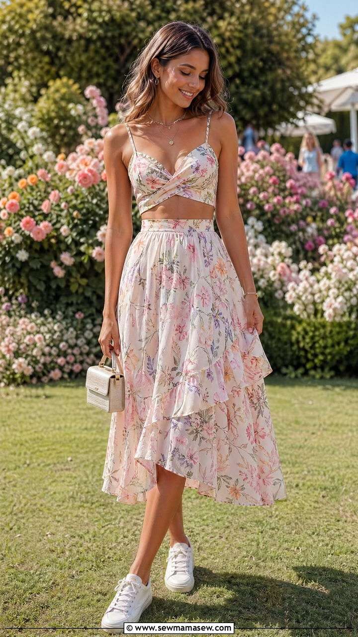 Two Piece Matching Set Outfit - 35 spring festival outfit ideas