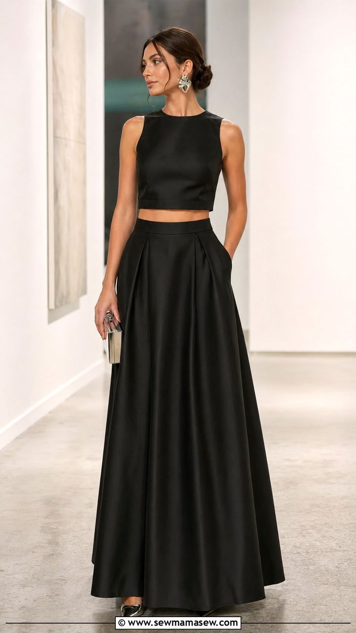 Two Piece Matching Set - 30 Black tie wedding guest outfit ideas