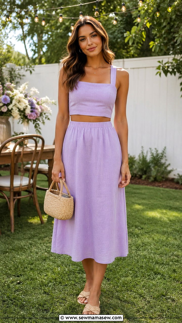 Two Piece Set for Spring Family Gathering - 30 Spring family reunion outfits