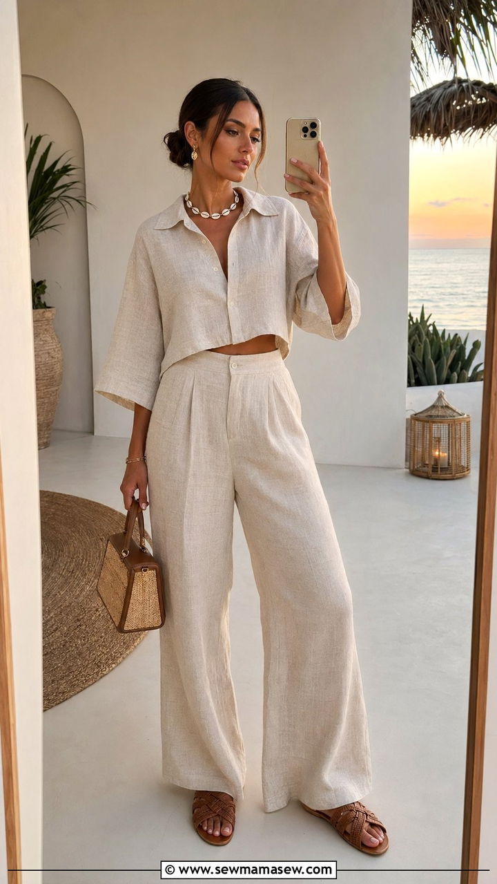 Two piece set for beach dinner - 30 Beach outfit ideas for dinner