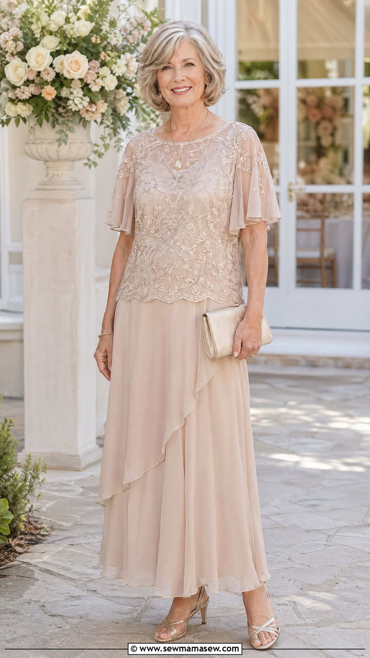 Two piece skirt set for wedding guest over 60 - 35 Wedding guest outfits for women over 60