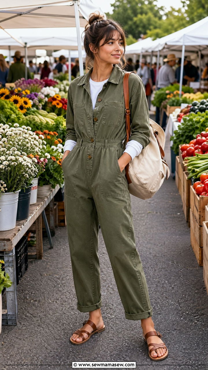 Utility jumpsuit outfit - 35 Spring outfits for young women
