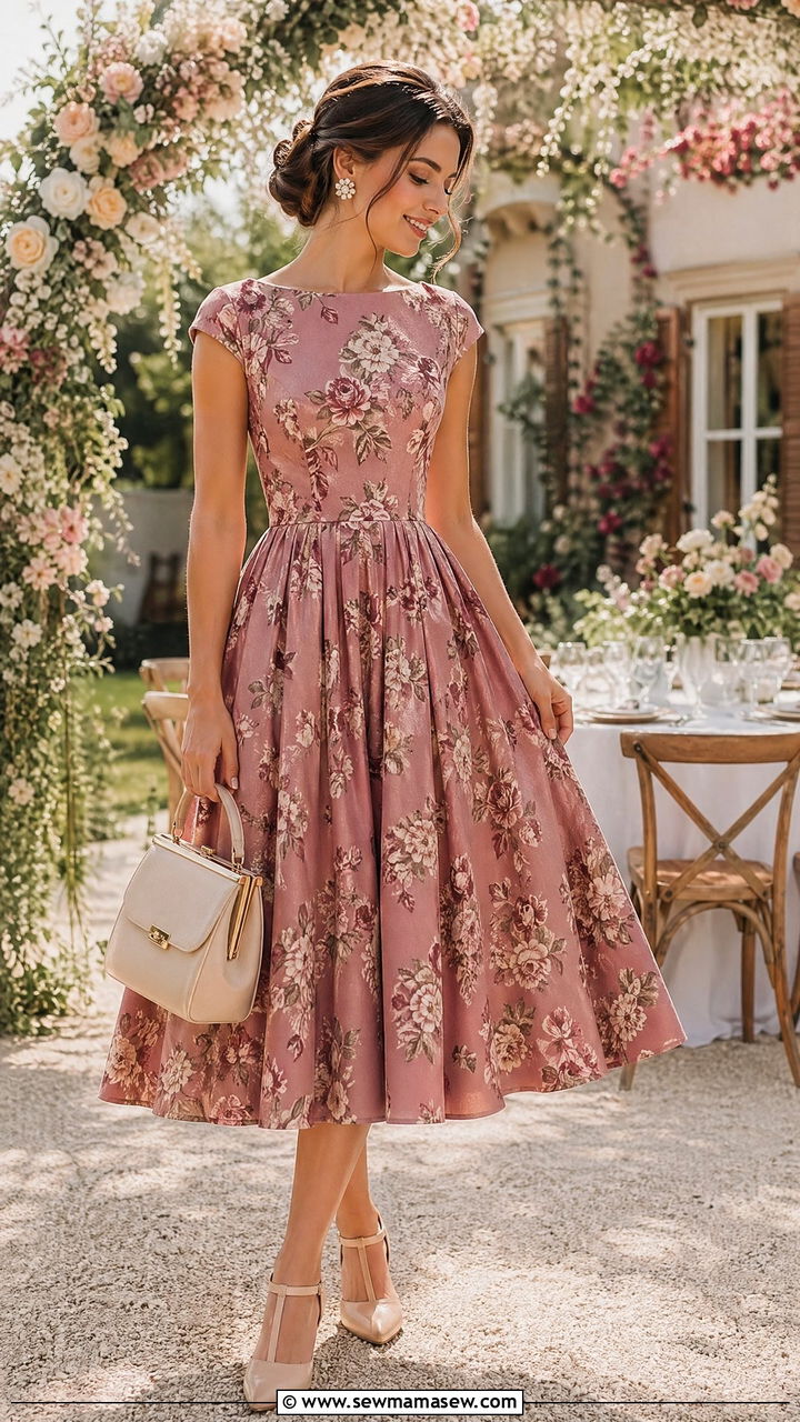 Vintage Floral Dress Summer Romantic Outfit - 35 summer romantic outfits
