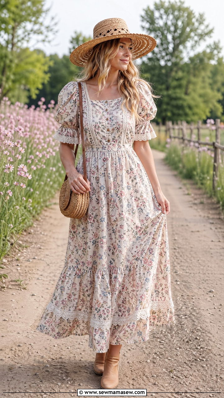 Vintage prairie dress spring outfit - 35 Vintage spring outfits
