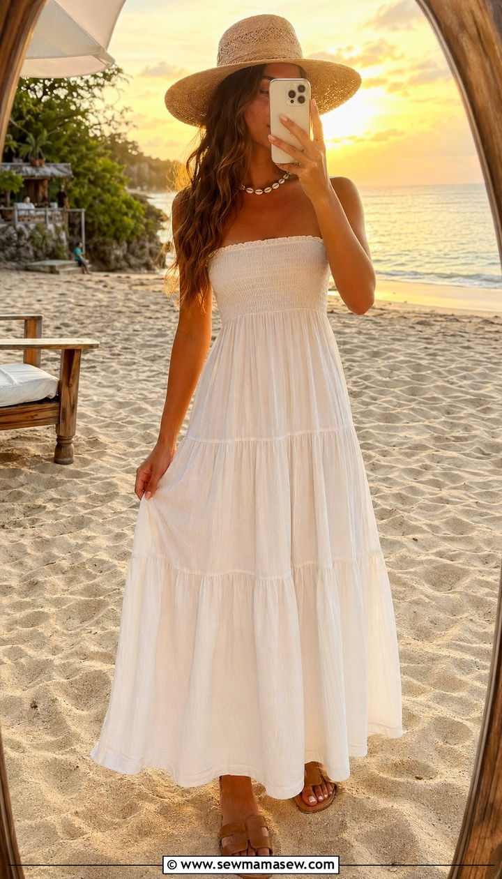 White Maxi Dress Outfit Bali - 30 Bali summer outfit ideas