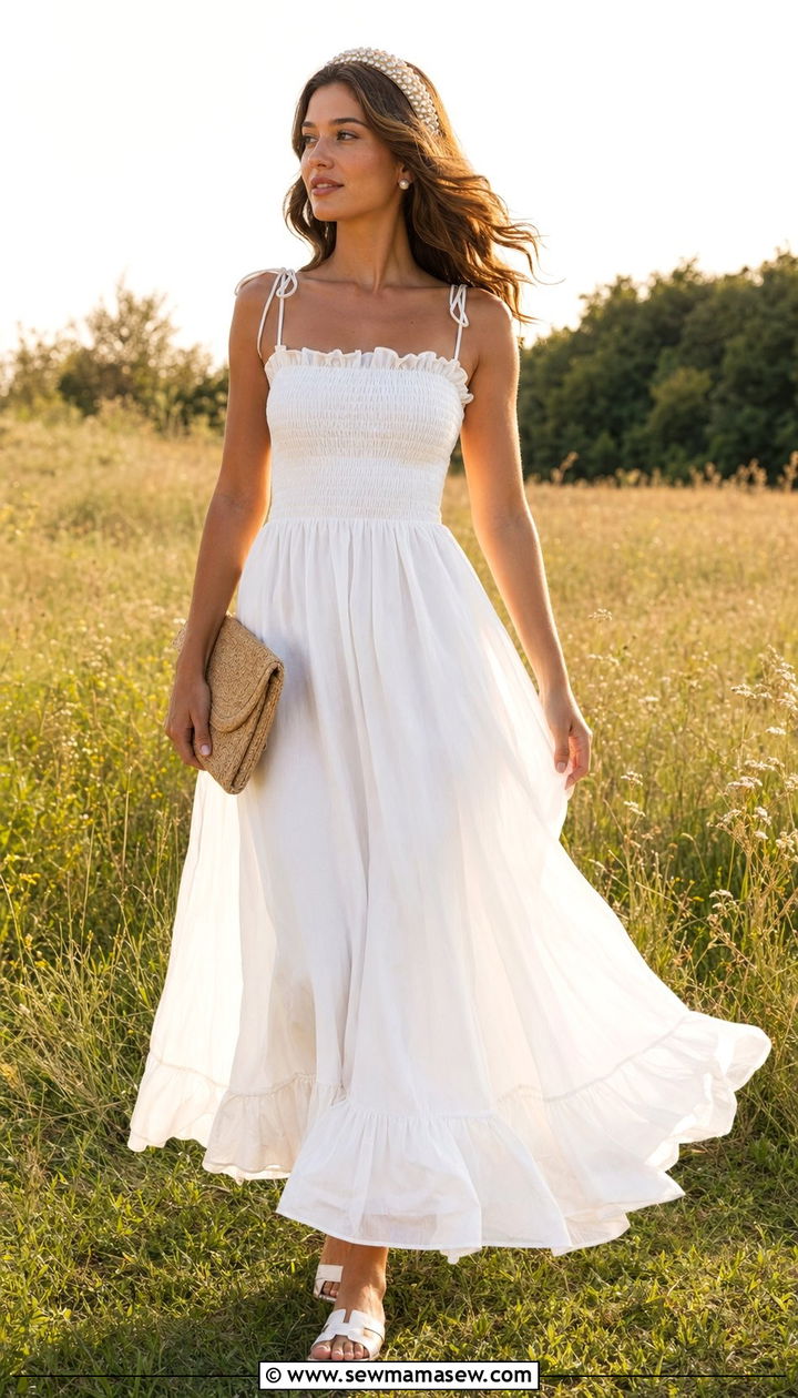 White Maxi Dress Outfit - 30 white outfit ideas for women
