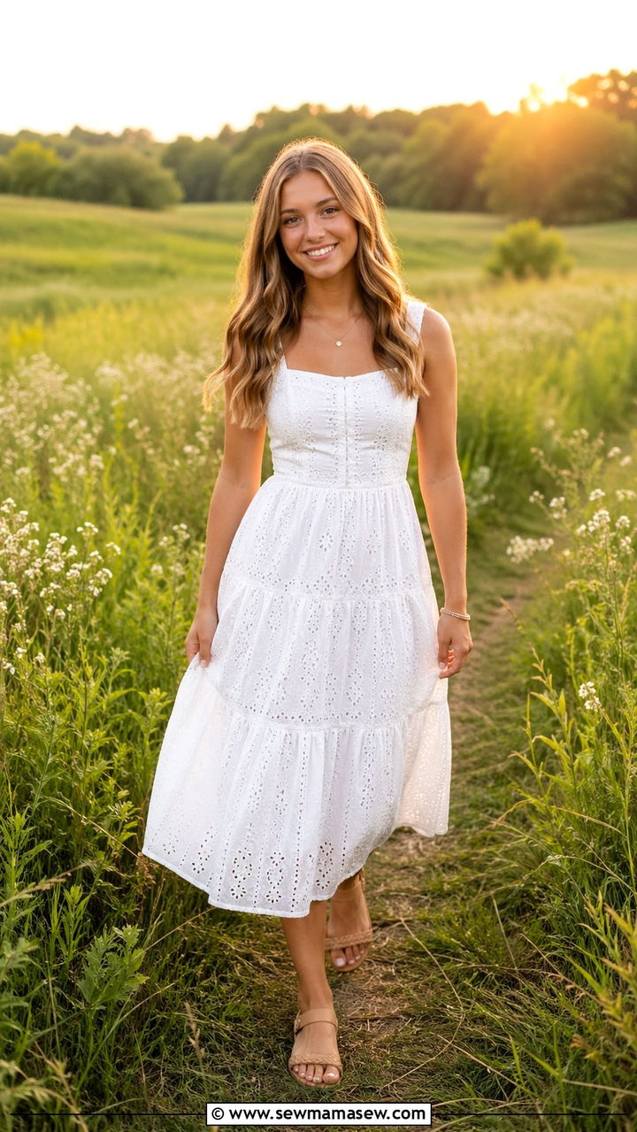 White dress for senior photoshoot - 30 Senior photoshoot outfit ideas