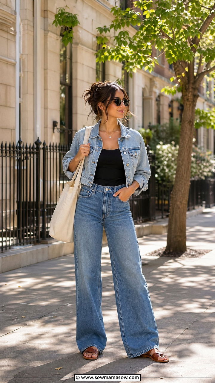 Wide Leg Jeans Outfit - 35 Spring wardrobe staples