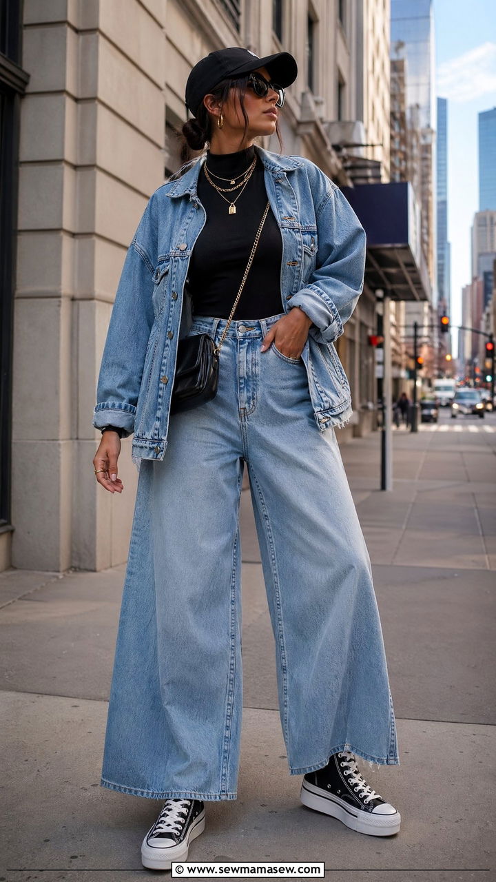 Wide Leg Jeans Street Style - 35 wide leg jeans outfits inspo
