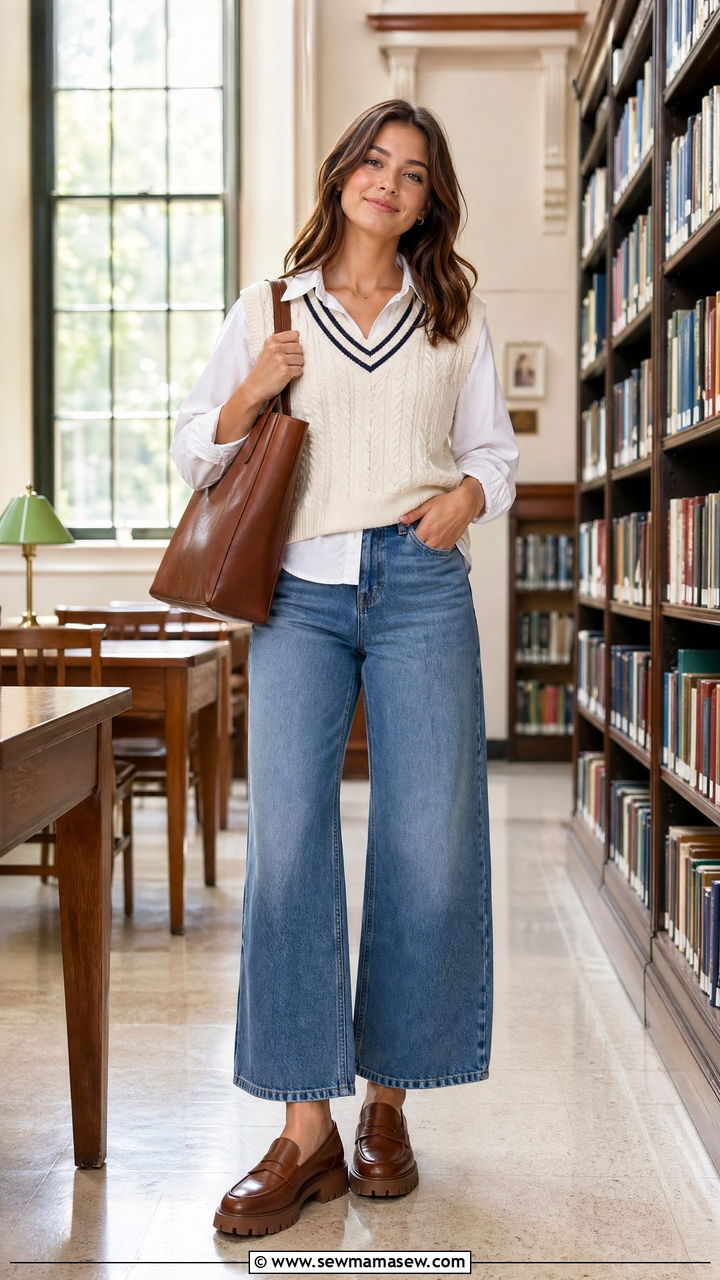 Wide Leg Jeans With Loafers Outfit - 35 wide leg jeans outfit ideas for women