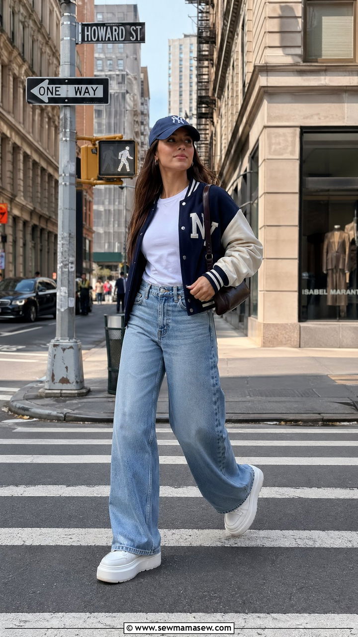 Wide Leg Jeans With Sneakers Outfit - 35 wide leg jeans outfit ideas for women