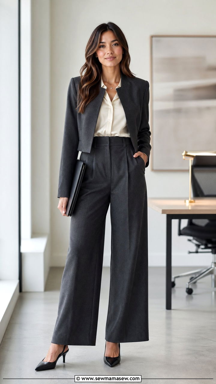 Wide Leg Pants Work Outfit 2026 - 35 work outfits 2026