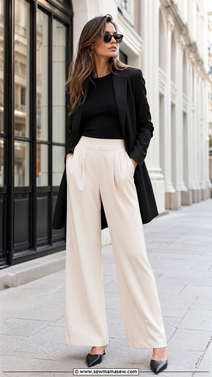 Wide Leg Trousers Outfit Tall Women - 35 tall women outfit ideas