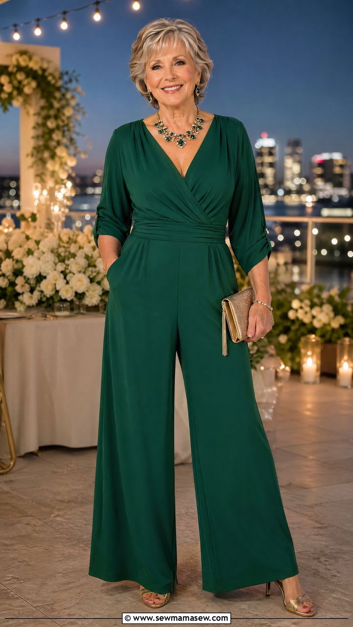 Wide leg jumpsuit for wedding guest over 60 - 35 Wedding guest outfits for women over 60
