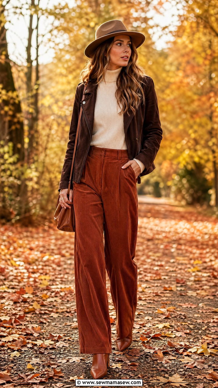Wide leg pants for fall - 35 wide leg pants outfit ideas