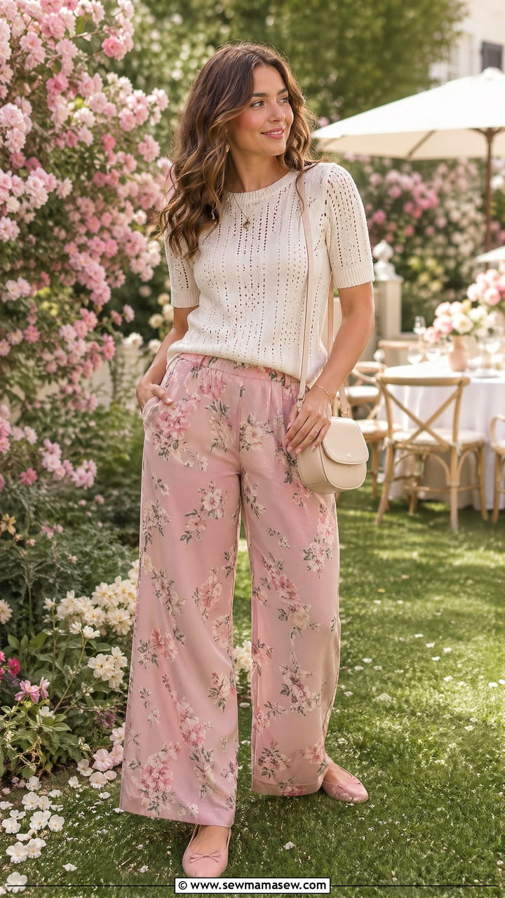 Wide leg pants for spring - 35 wide leg pants outfit ideas