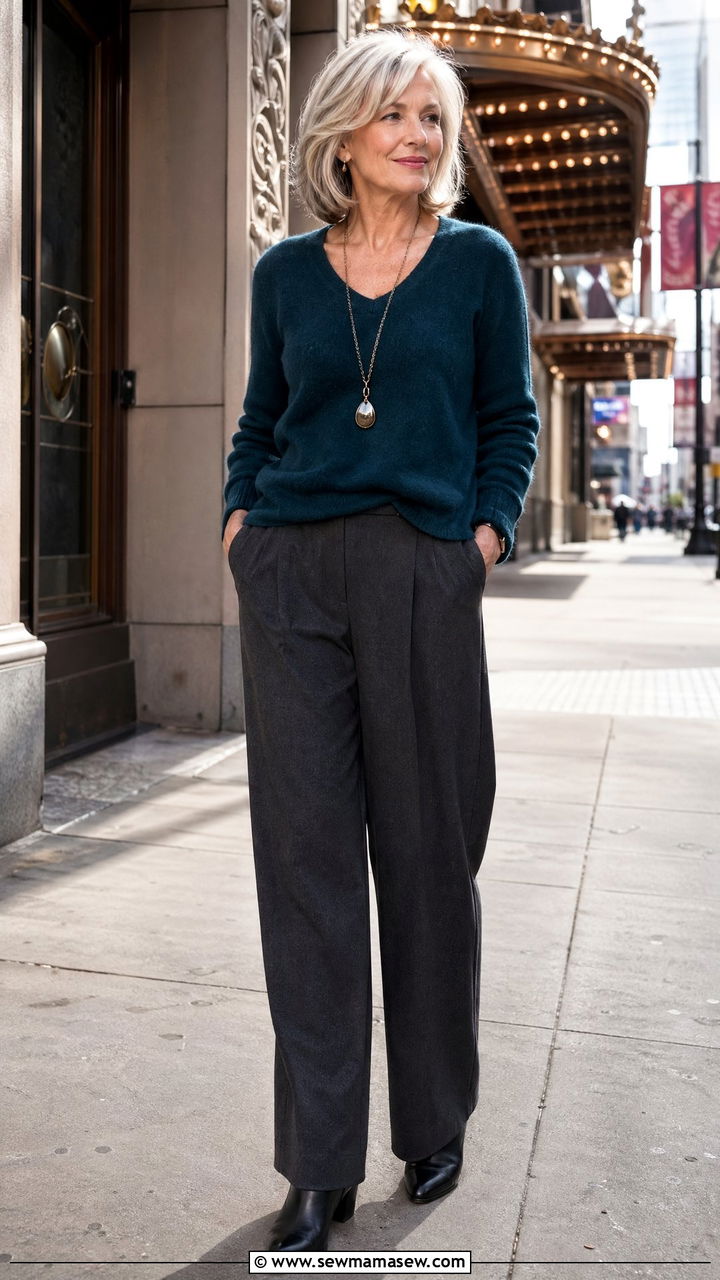 Wide leg pants for women over 50 - 35 wide leg pants outfit ideas