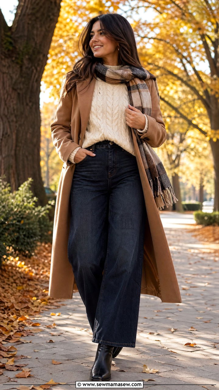 Wide leg pants with boots - 35 wide leg pants outfit ideas