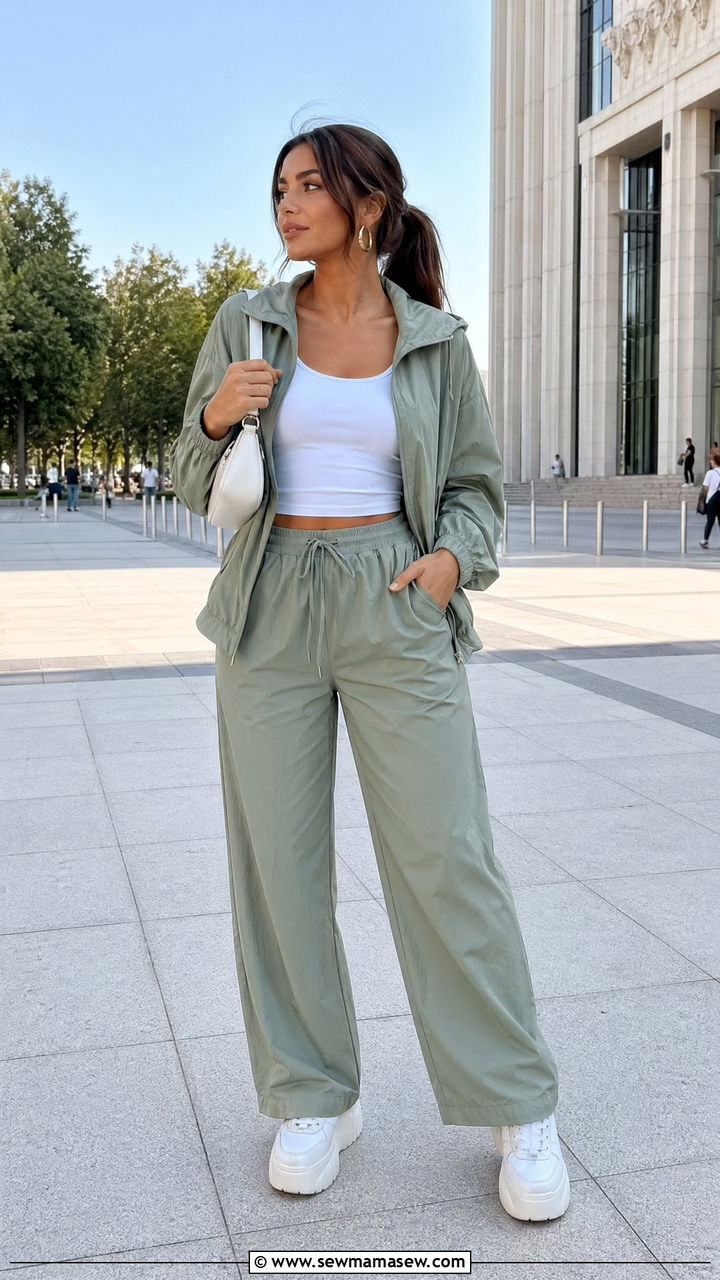 Windbreaker Matching Set Outfit - 35 windbreaker outfits inspo