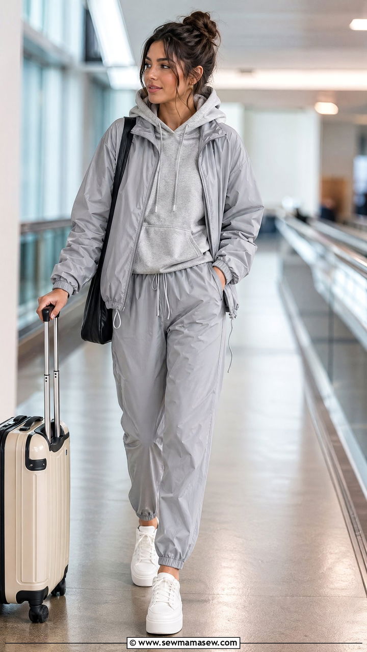 Windbreaker With Joggers And Hoodie - 35 windbreaker outfits ideas