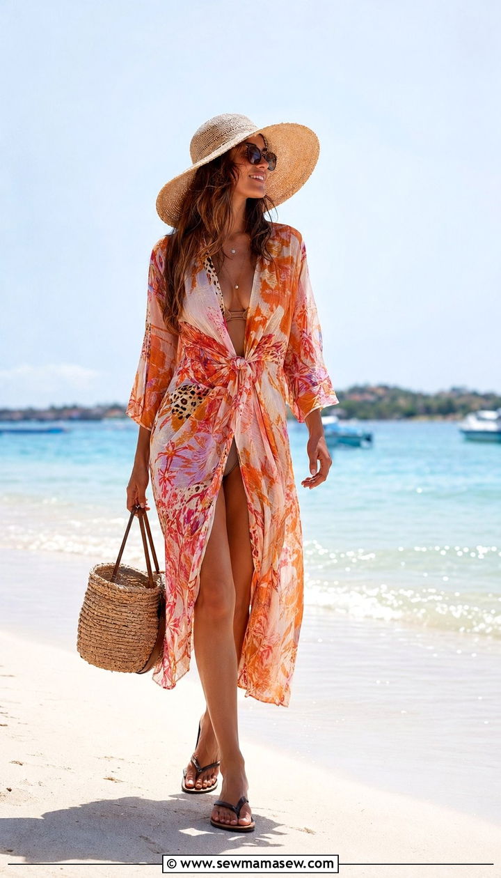 Wrap Dress Beach Cover Up - 30 Wrap dress outfit ideas for summer