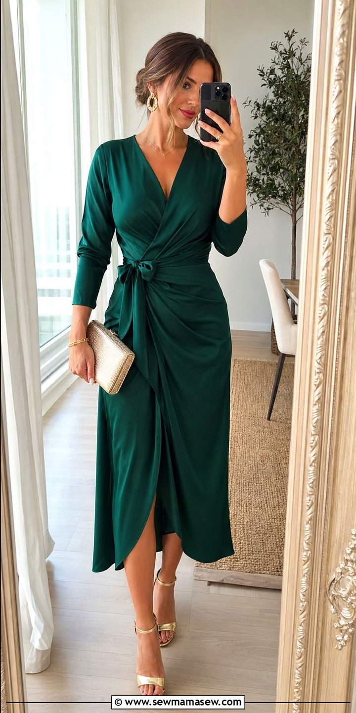 Wrap Dress Wedding Guest Outfit - 30 what to wear to a spring wedding guest