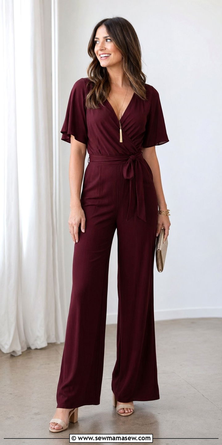 Wrap Jumpsuit For Semi Formal Wedding Guest - 35 Semi formal wedding guest outfits