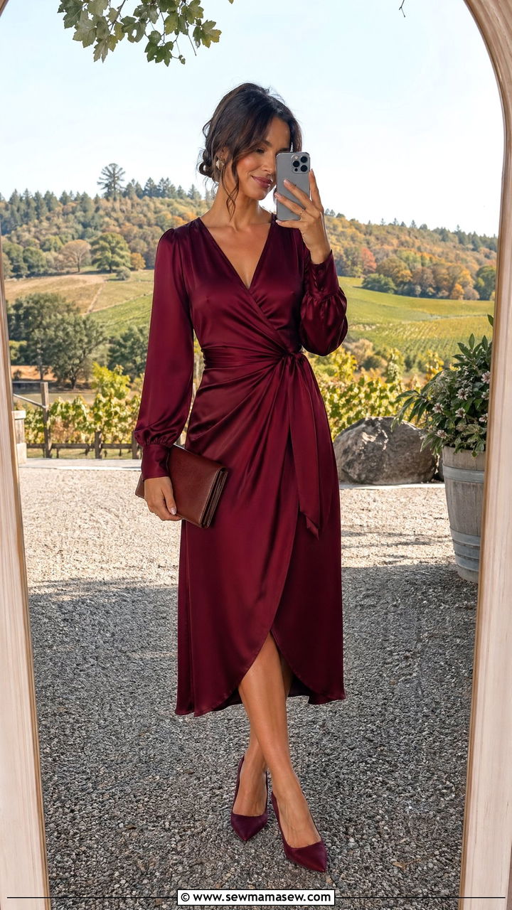 Wrap dress for wedding guest - 35 Wedding guest dress ideas