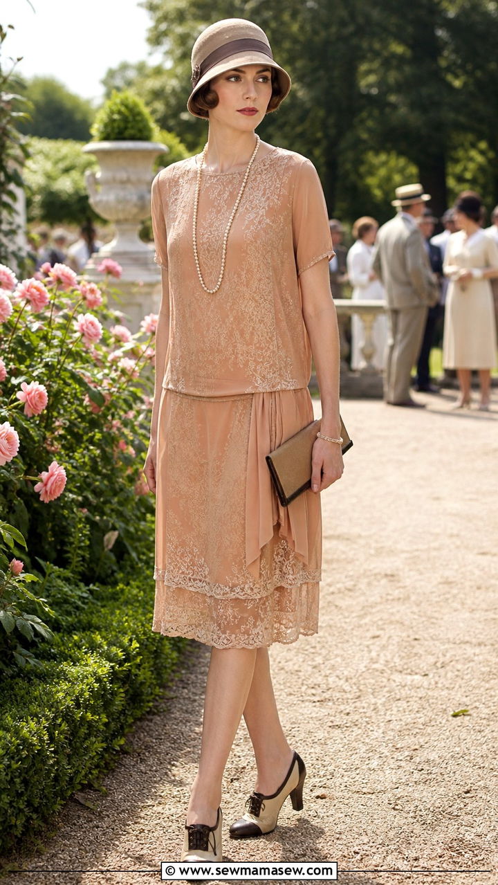 1920s Cloche Hat And Drop Waist Dress - 40 Vintage outfit ideas