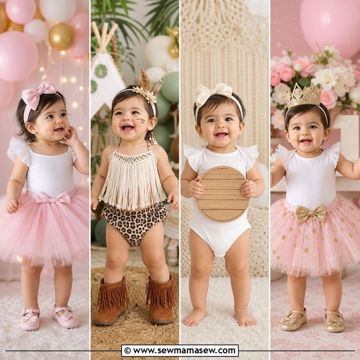 20 Adorable 1 Year Photo Outfit Ideas for Baby