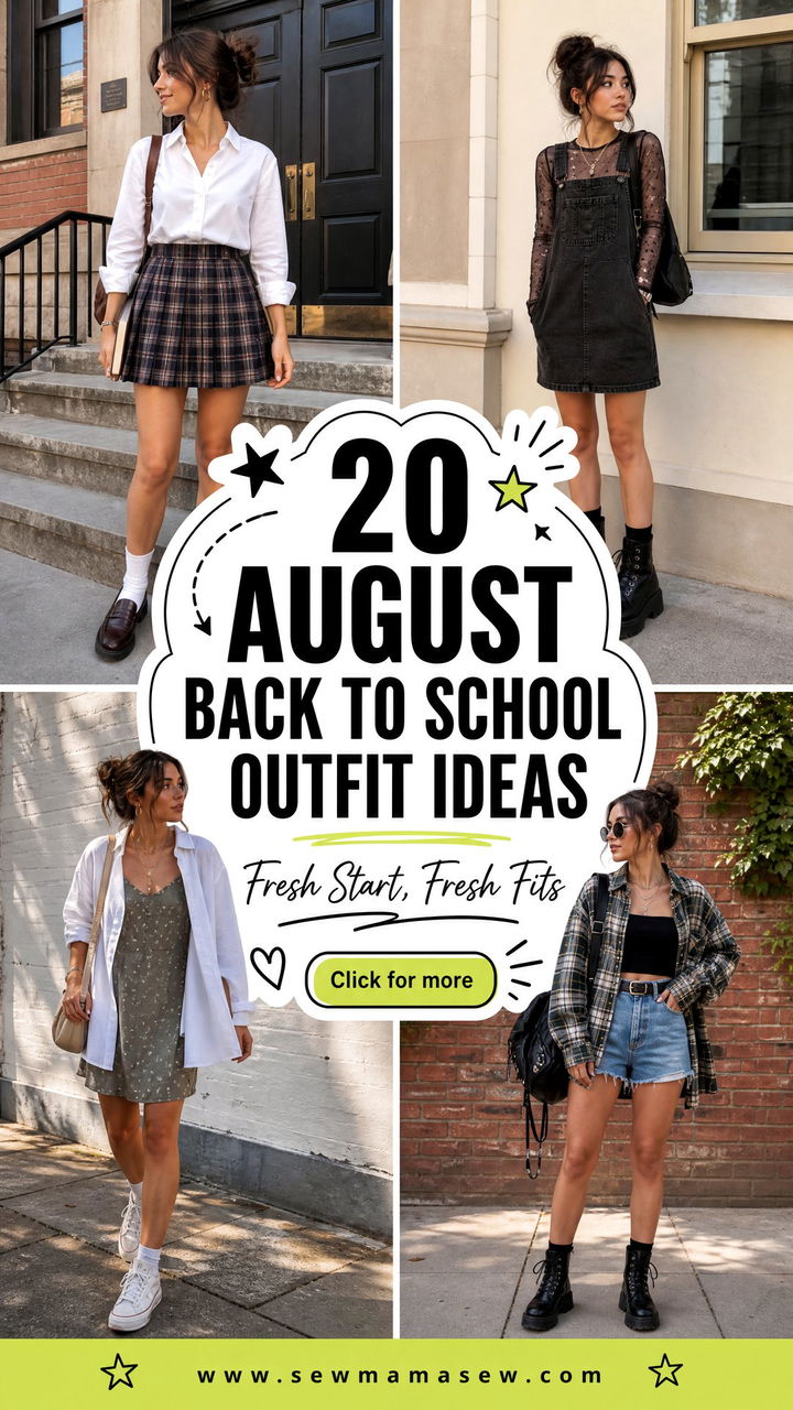 20 August Back to School Outfit Ideas for a Fresh Start - 20 August Back to School Outfit Ideas for a Fresh Start