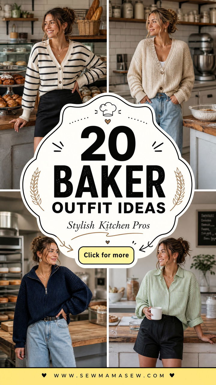 20 Baker Outfit Ideas for Stylish Kitchen Pros - 20 Baker Outfit Ideas for Stylish Kitchen Pros