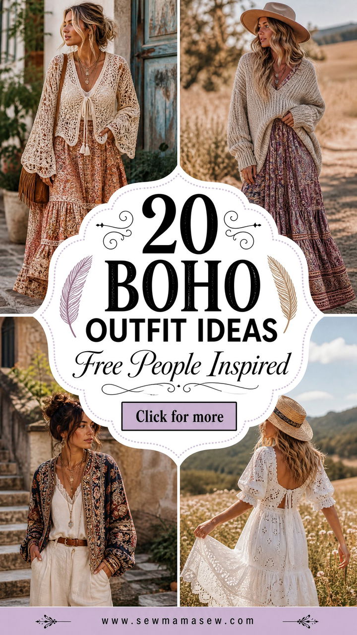 20 Boho Outfit Ideas Free People Style to Inspire You - 20 Boho Outfit Ideas Free People Style to Inspire You