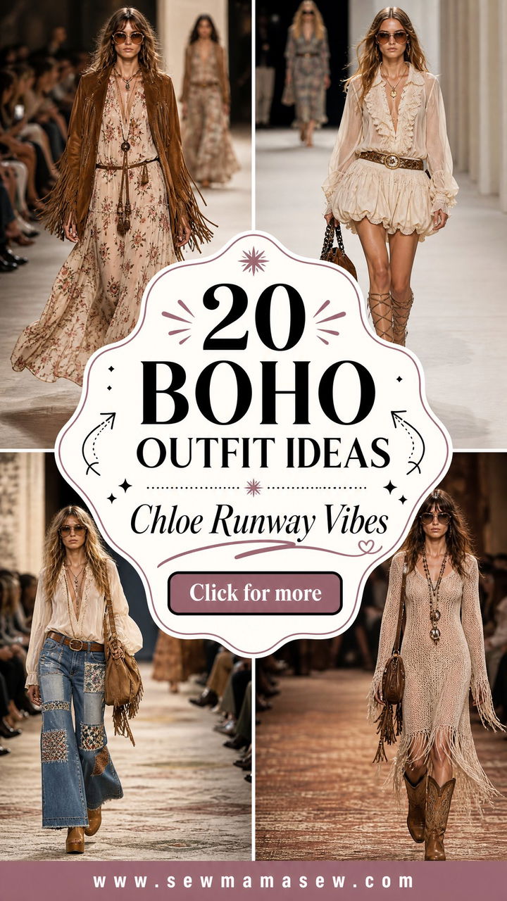 20 Boho Outfit Ideas Inspired by Chloe Runway Style - 20 Boho Outfit Ideas Inspired by Chloe Runway Style