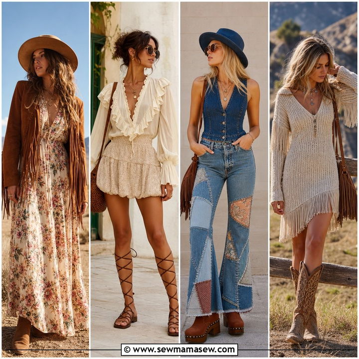 20 Boho Outfit Ideas Inspired by Chloe Runway Style