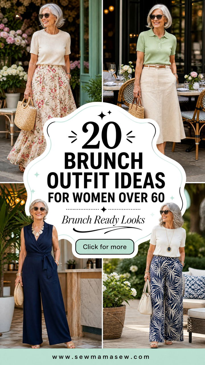 20 Brunch Outfit Ideas for Women Over 60 to Try Now - 20 Brunch Outfit Ideas for Women Over 60 to Try Now
