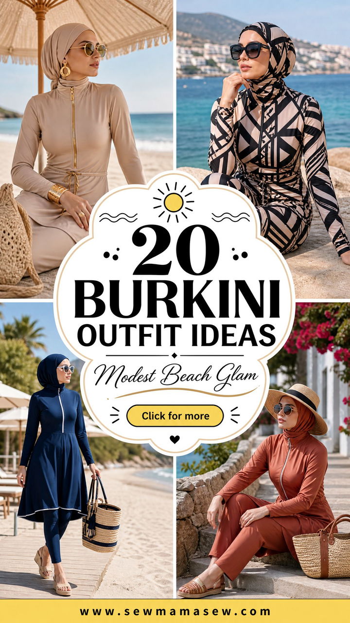 20 Burkini Outfit Ideas for Modest Beach Style - 20 Burkini Outfit Ideas for Modest Beach Style