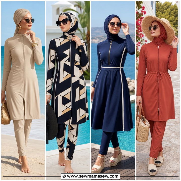20 Burkini Outfit Ideas for Modest Beach Style