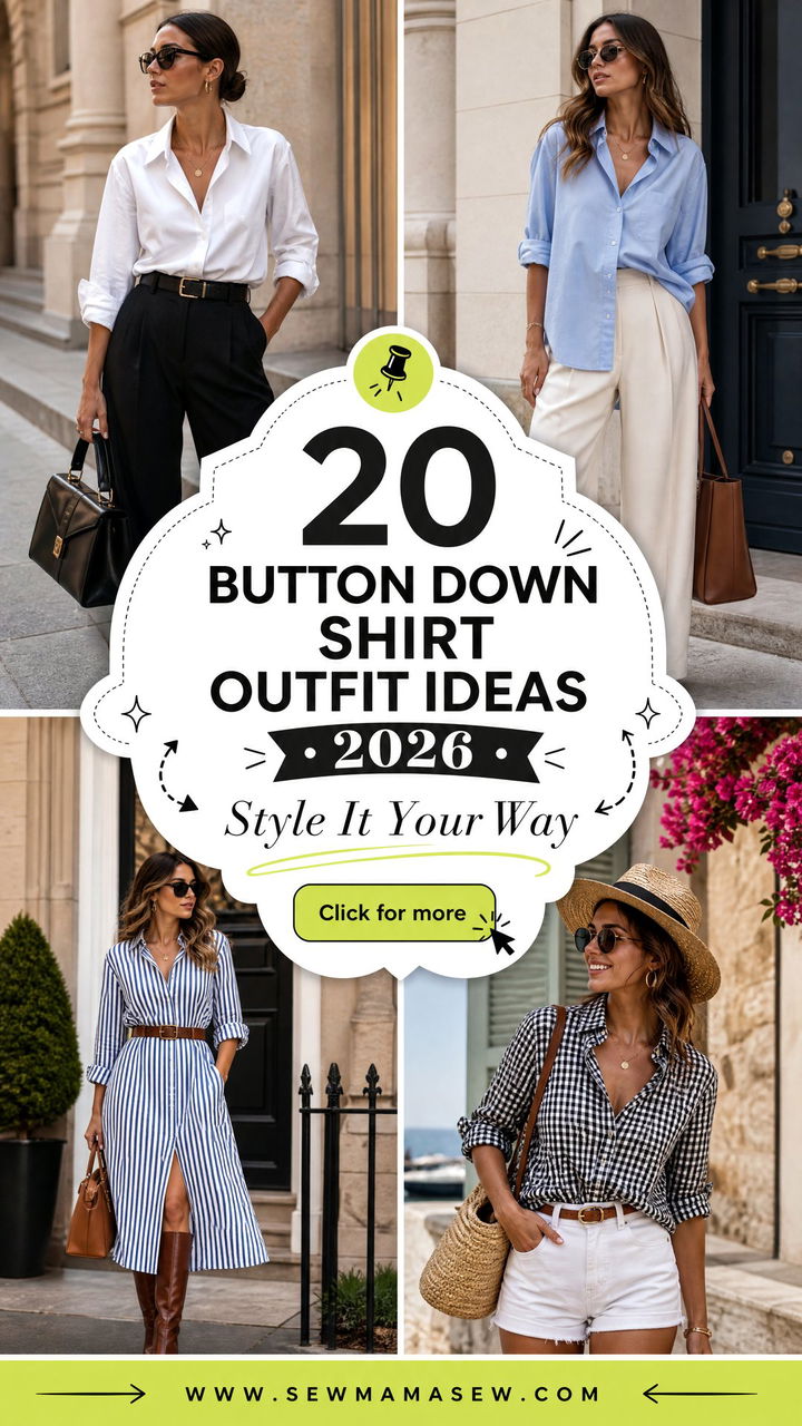 20 Button Down Shirt Outfit Ideas 2026 to Try Now - 20 Button Down Shirt Outfit Ideas 2026 to Try Now