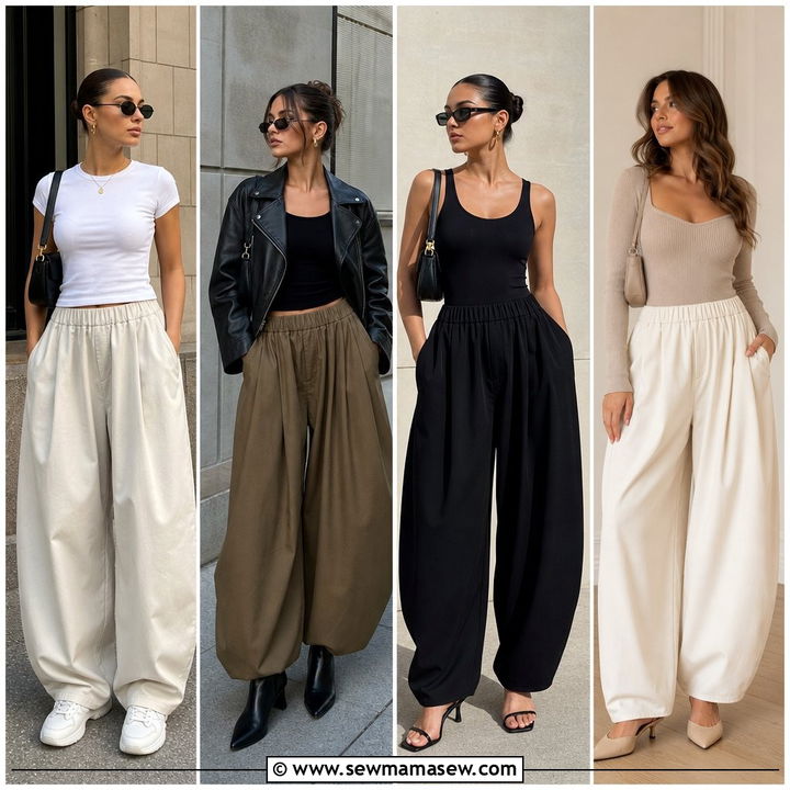 20 Casual Balloon Pants Outfits for Effortless Style