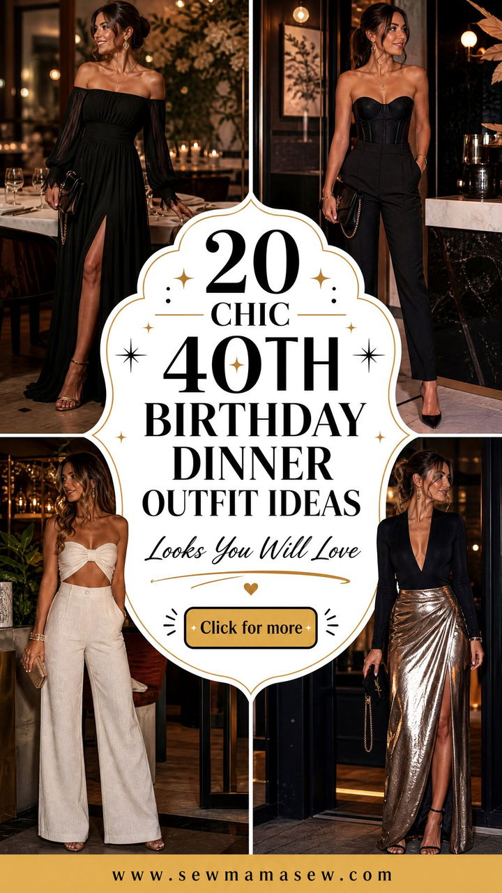 20 Chic 40th Birthday Dinner Outfit Ideas Youll Love - 20 Chic 40th Birthday Dinner Outfit Ideas You'll Love