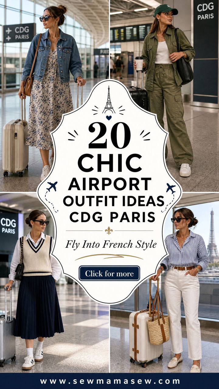 20 Chic Airport Outfit Ideas CDG Paris for Travel - 20 Chic Airport Outfit Ideas CDG Paris for Travel