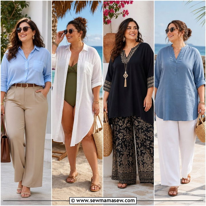 20 Coastal Grandma Outfits Plus Size Must-Try