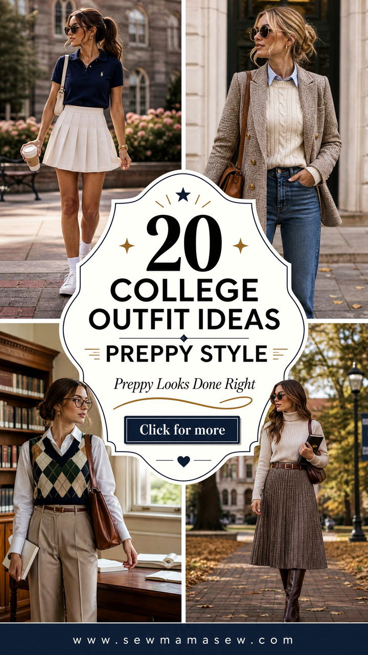 20 College Outfit Ideas Preppy Style for 2026 - 20 College Outfit Ideas Preppy Style for 2026