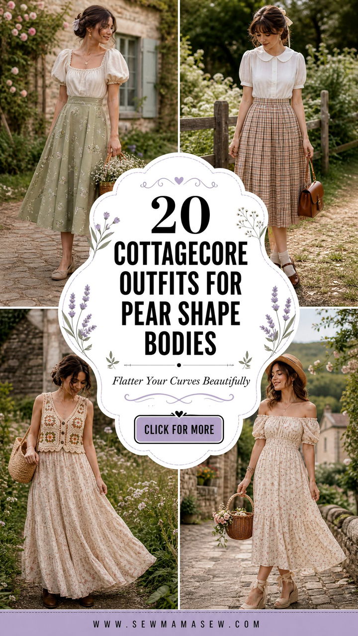 20 Cottagecore Outfits for Pear Shape Bodies - 20 Cottagecore Outfits for Pear Shape Bodies