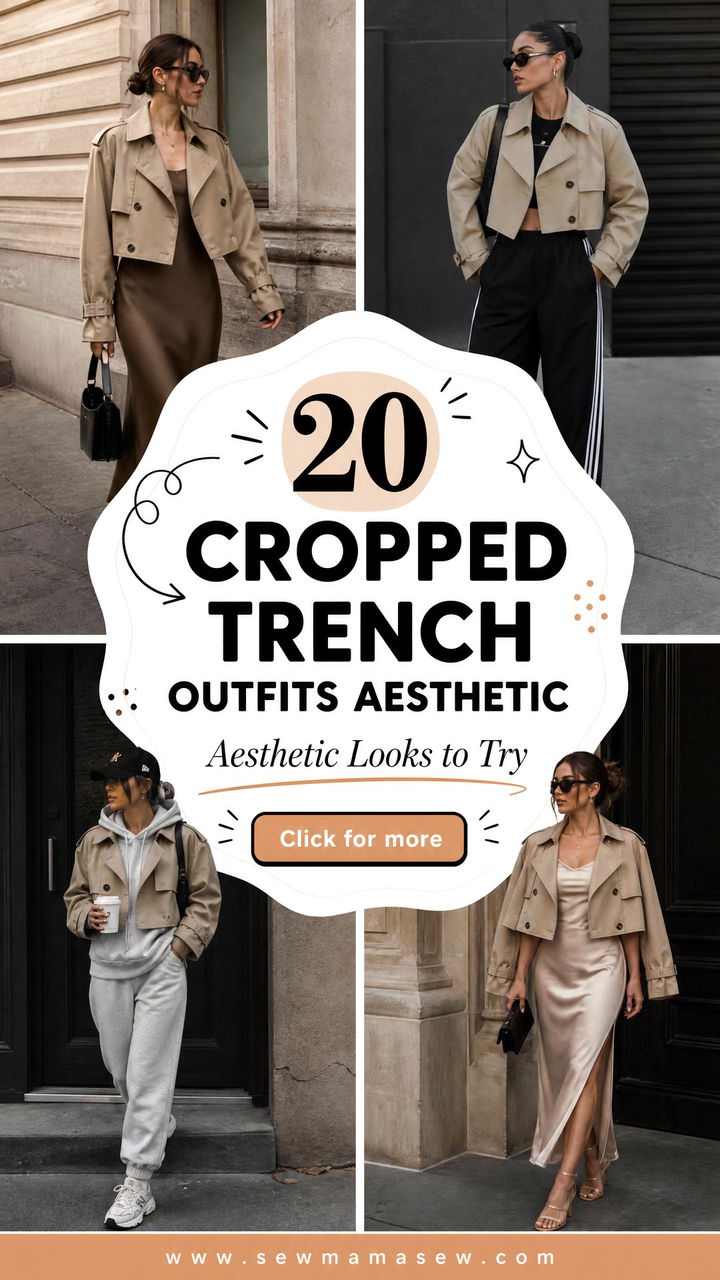 20 Cropped Trench Outfits Aesthetic Looks to Try - 20 Cropped Trench Outfits Aesthetic Looks to Try