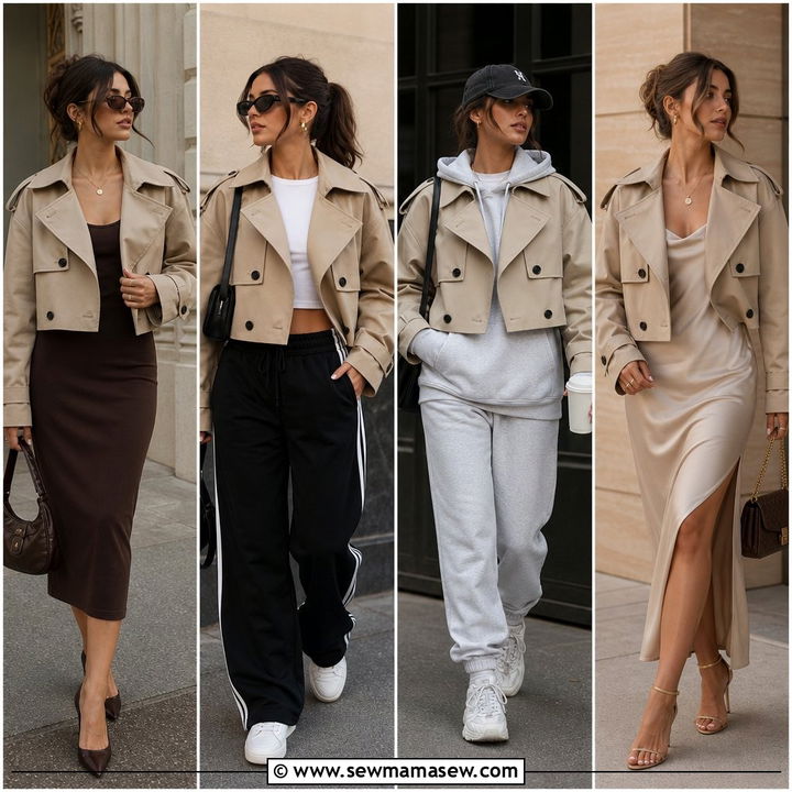 20 Cropped Trench Outfits Aesthetic Looks to Try